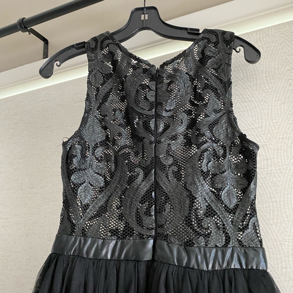 Vintage black dress with sexy peekaboo top - NWOT
